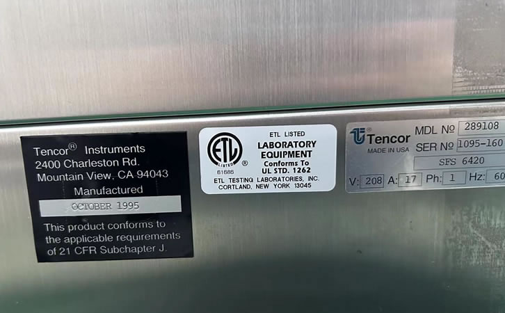 KLA Tencor SFS6420Azy